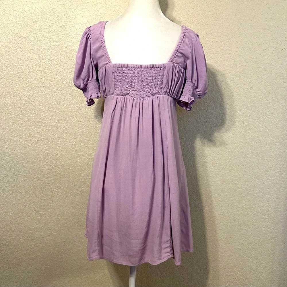 ☀️ Urban Outfitters Eggie Puff Sleeve Mini Dress - Picture 6 of 7